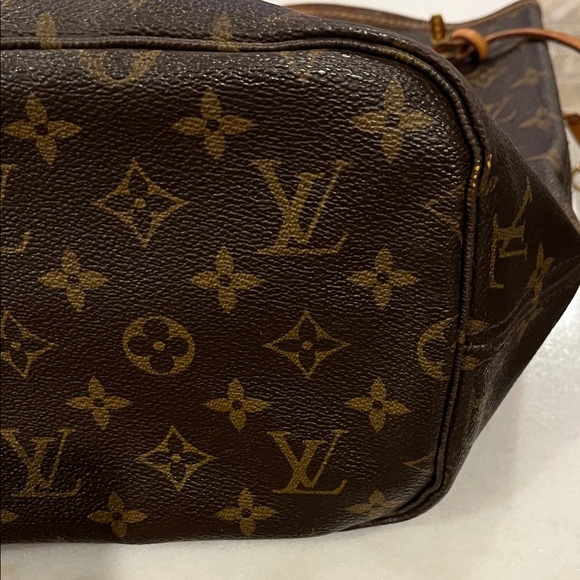 Louis Vuitton 2007 Neverfull GM Dark Brown Monogram Tote. PRE OWNED Made France - Picture 7 of 16